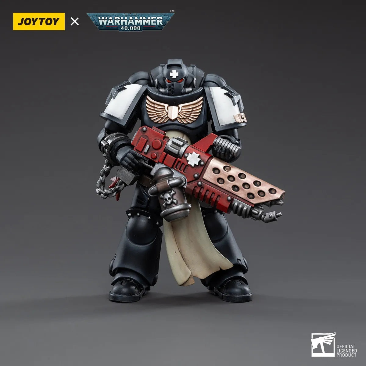 JOYTOY JT7783 Warhammer 40k 1: 18 Black Templars Primaris Initiate Brother Raemont