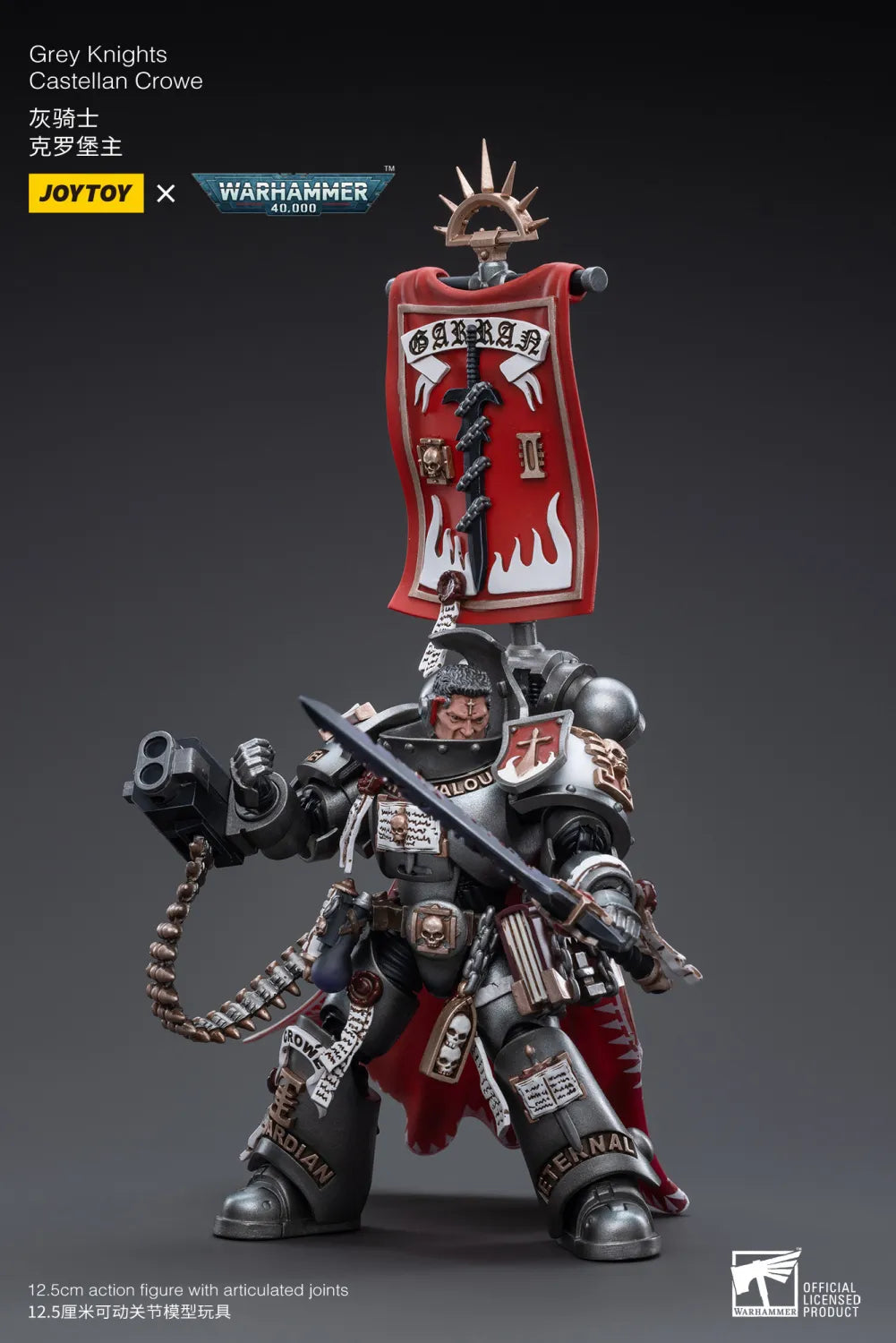 JOYTOY JT3518 Warhammer 40k 1: 18 Grey Knights Castellan Crowe