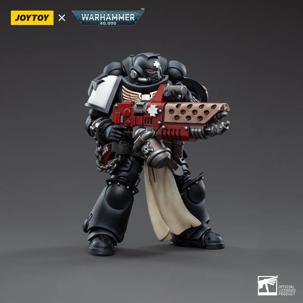 JOYTOY JT7783 Warhammer 40k 1: 18 Black Templars Primaris Initiate Brother Raemont