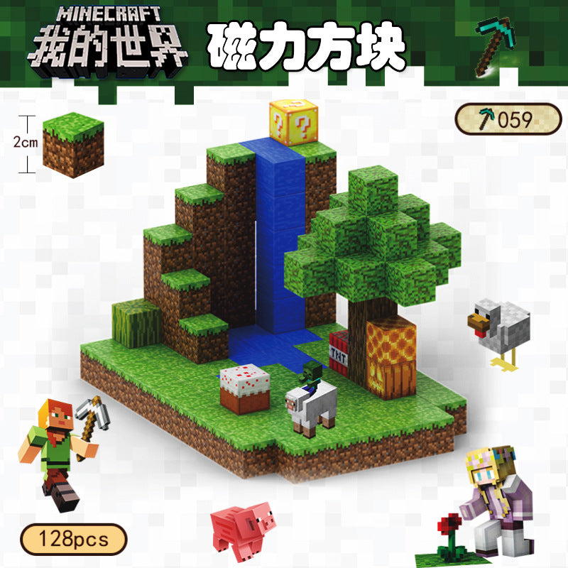 CHAOLELE Minecraft Magnetic Cube T059 Waterfall