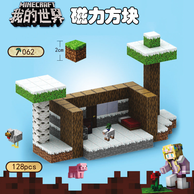 CHAOLELE Minecraft Magnetic Cube T062 Snow hut