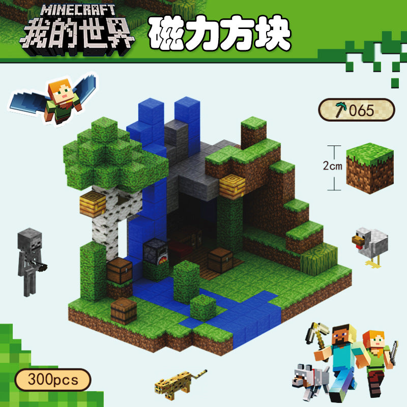 CHAOLELE Minecraft Magnetic Cube T065 Tian Jungle Creek