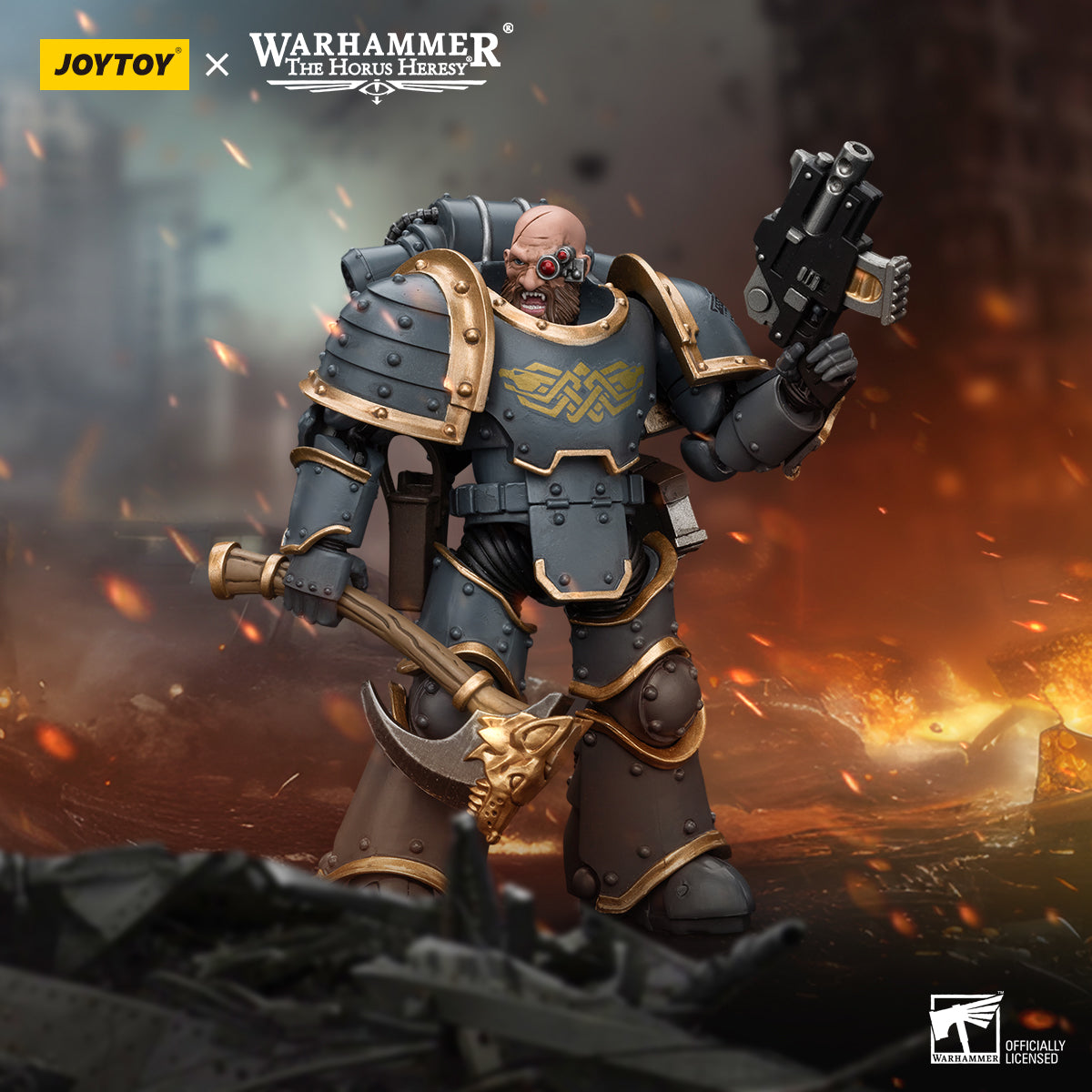 JOYTOY Warhammer The Horus Heresy 1:18 Space Wolves Grey Slayer Pack