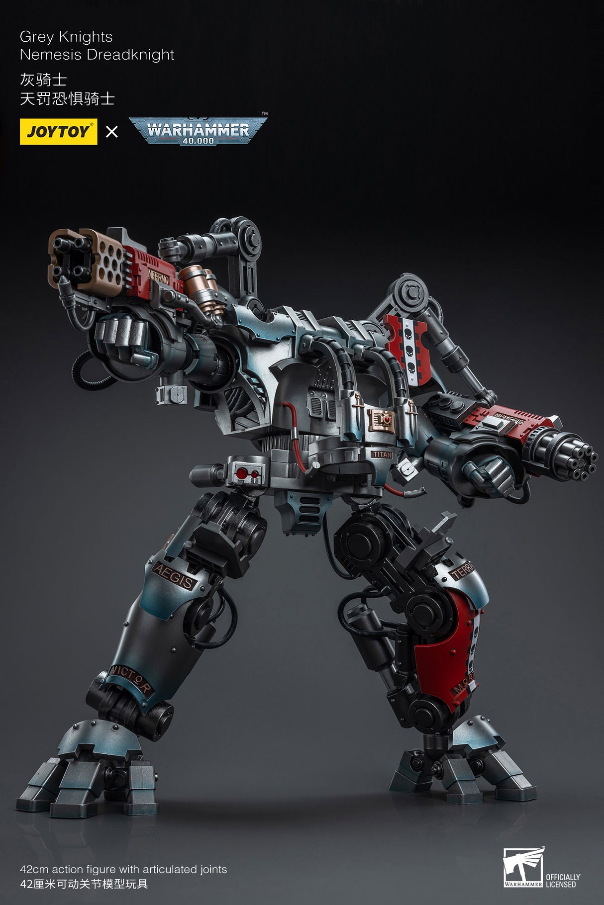 JOYTOY JT6434 Warhammer 40k 1: 18 Grey Knights Nemesis Dreadknight ( Including action figure )