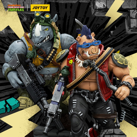 JOYTOY Teenage Mutant Ninja Turtles TMNT Beebop and Rocksteady