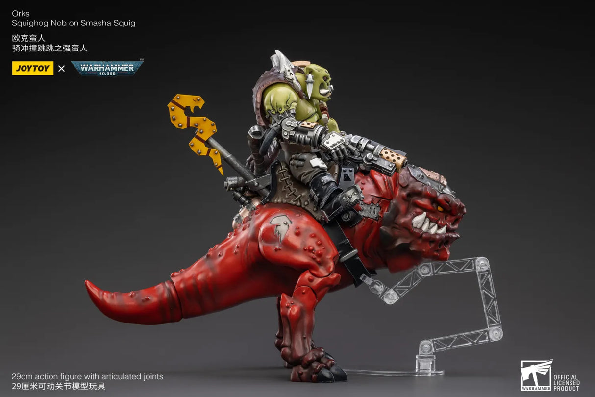 JOYTOY JT3112 Warhammer 40k 1: 18 Orks Squighog Nob On Smasha Squig