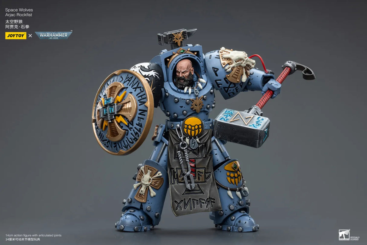 JOYTOY JT6878 Warhammer 40k 1: 18 Space Wolves Arjac Rockfist