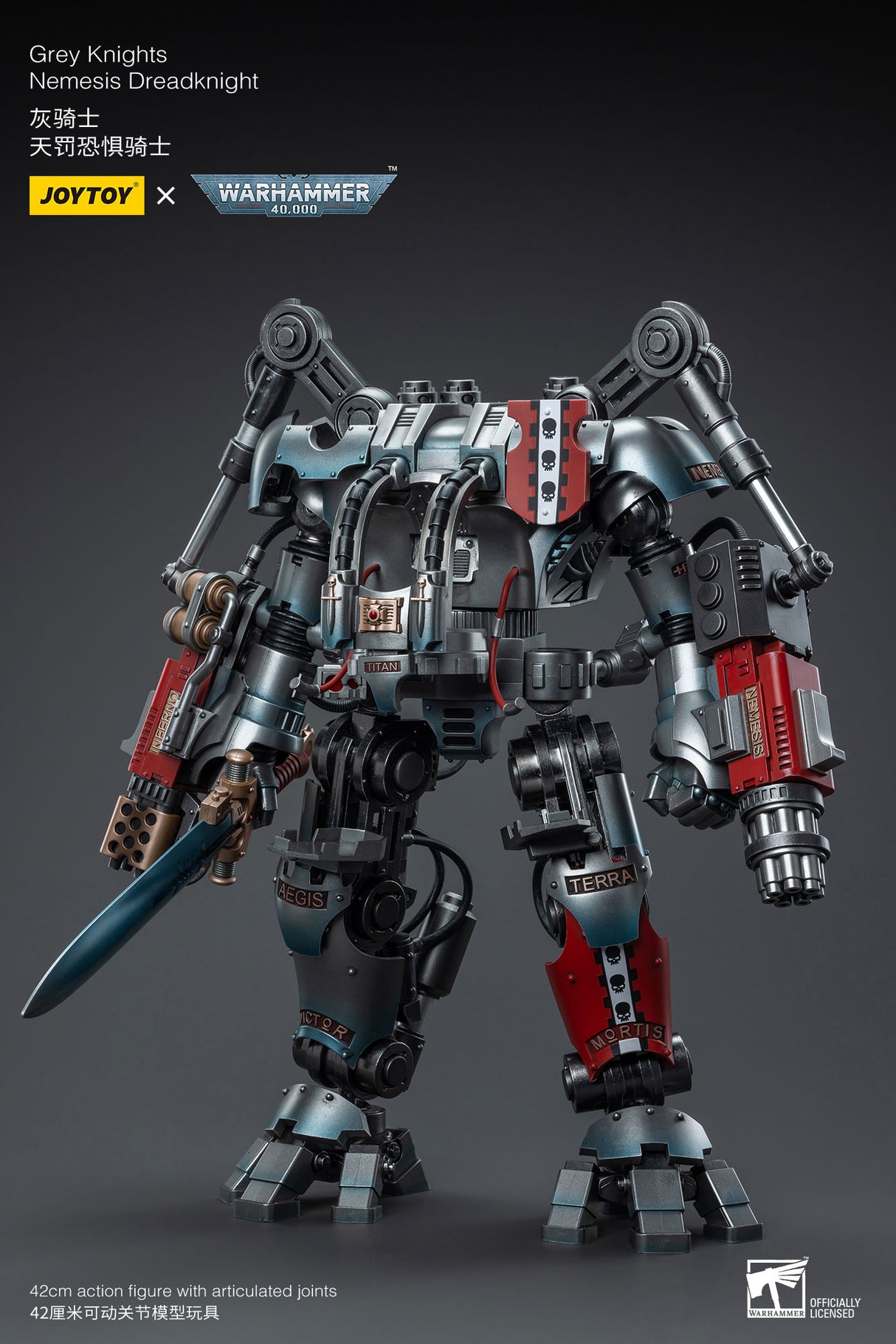 JOYTOY JT6434 Warhammer 40k 1: 18 Grey Knights Nemesis Dreadknight ( Including action figure )