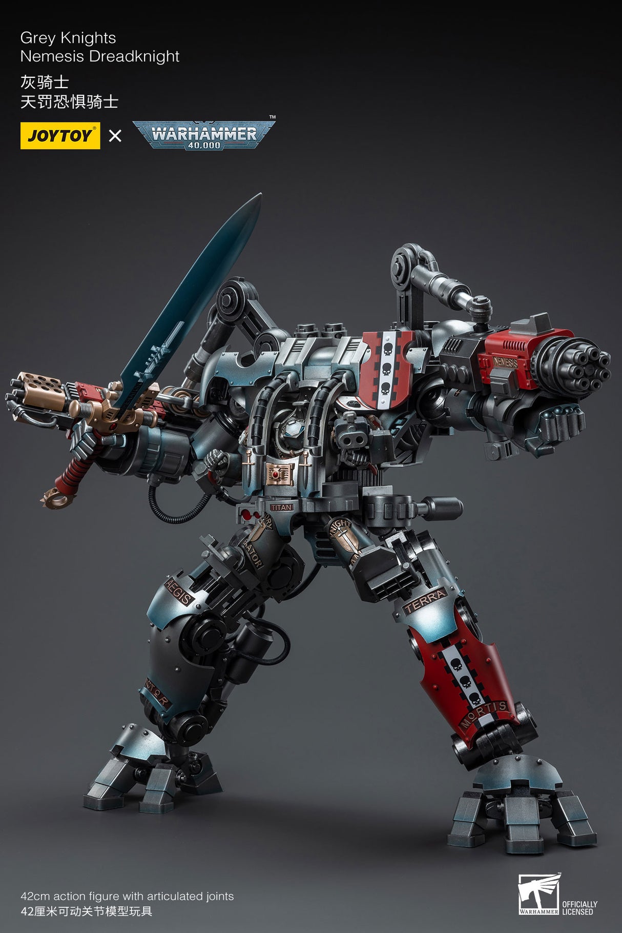 JOYTOY JT6434 Warhammer 40k 1: 18 Grey Knights Nemesis Dreadknight ( Including action figure )