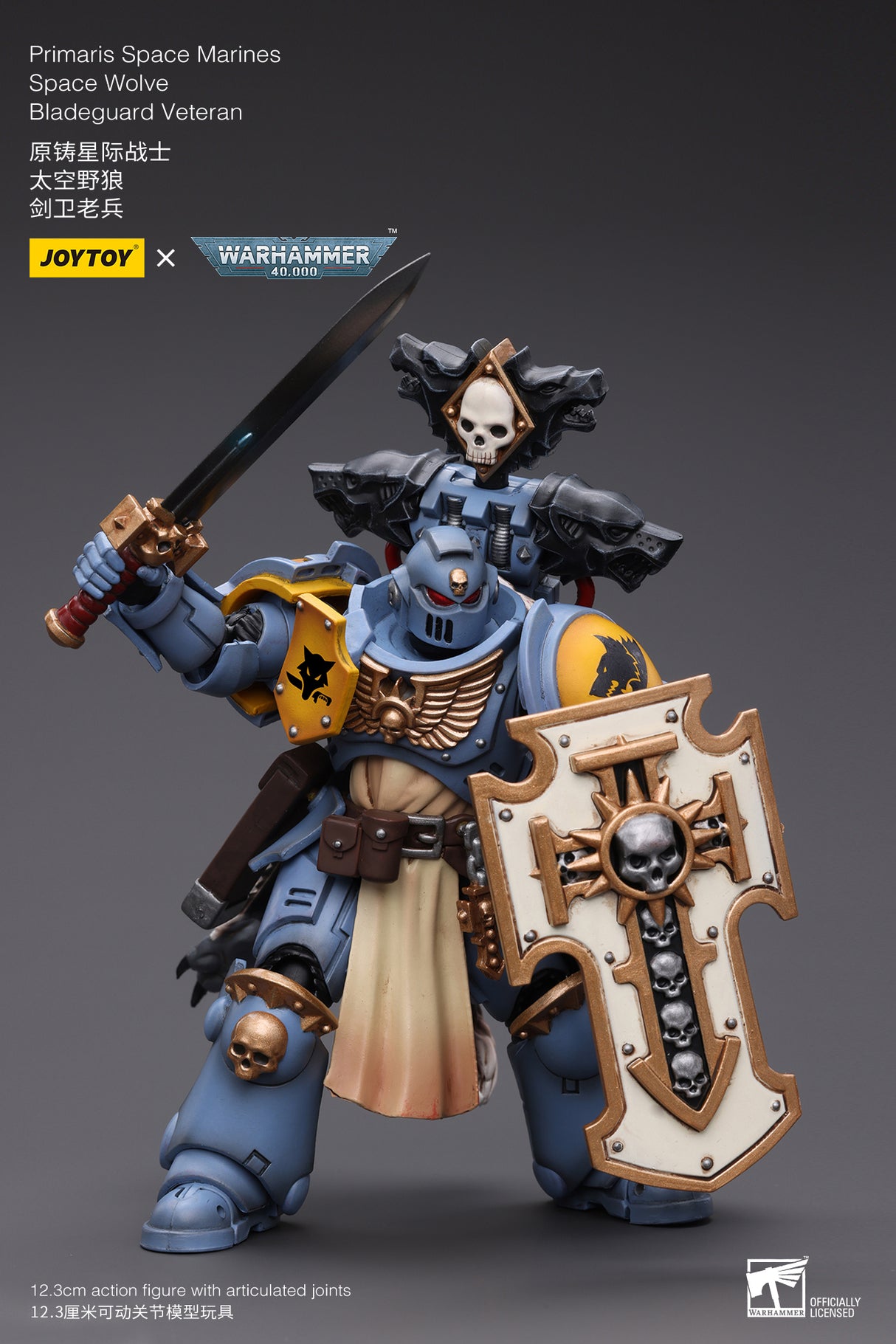 JOYTOY Warhammer 40k 1: 18 Pmaris Space Marines Bladeguard Veteran