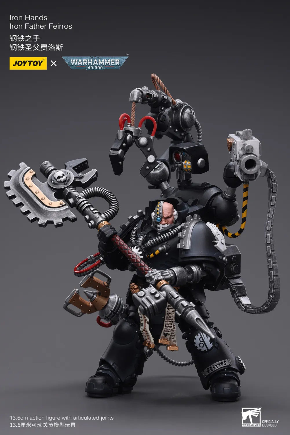 JOYTOY JT7530 Warhammer 40k 1: 18 Iron Hands lron Father Feirros