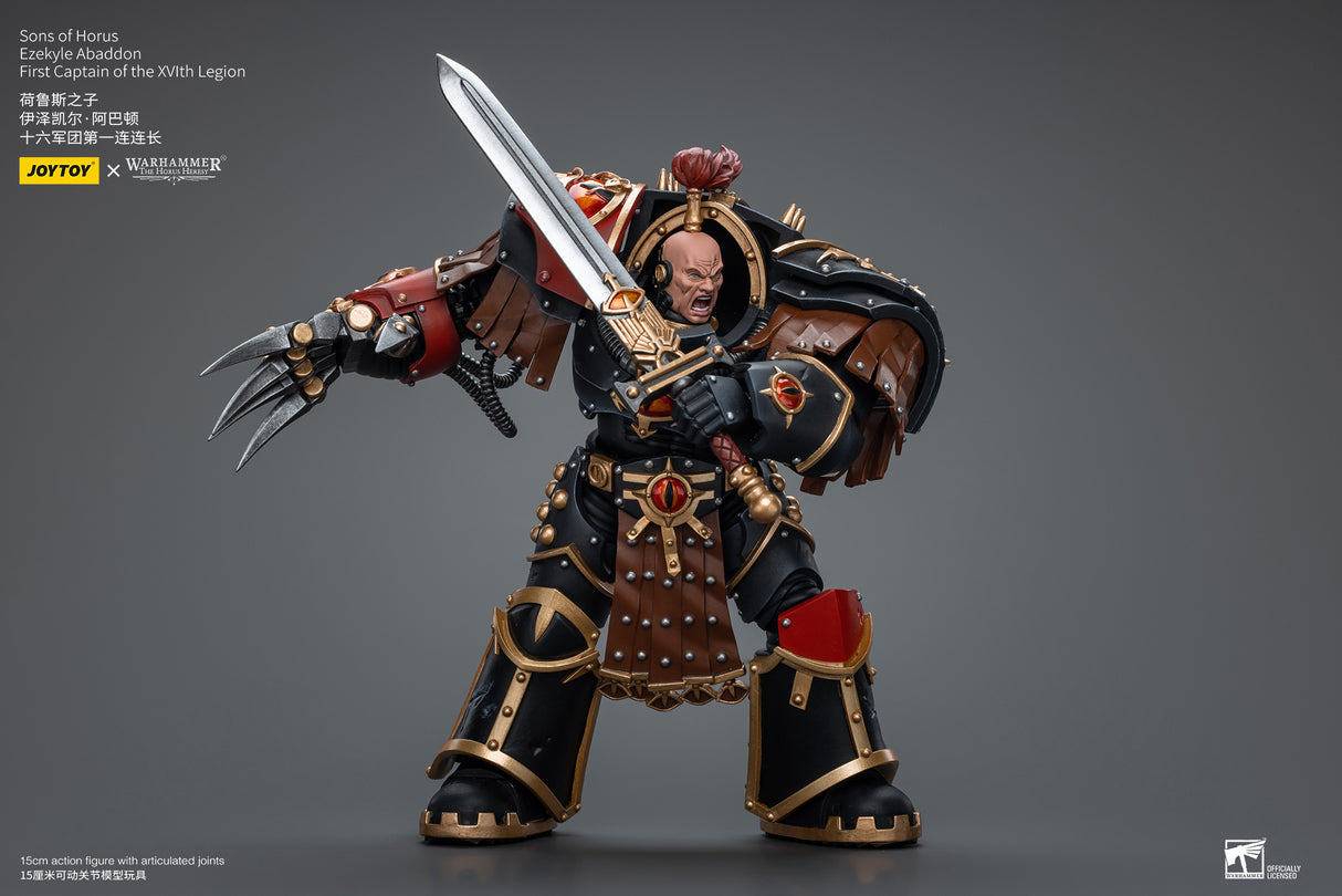 JOYTOY JT9770 Warhammer The Horus Heresy 1: 18 Sons of Horus Ezekyle Abaddon First Captain of the XVlth Legion