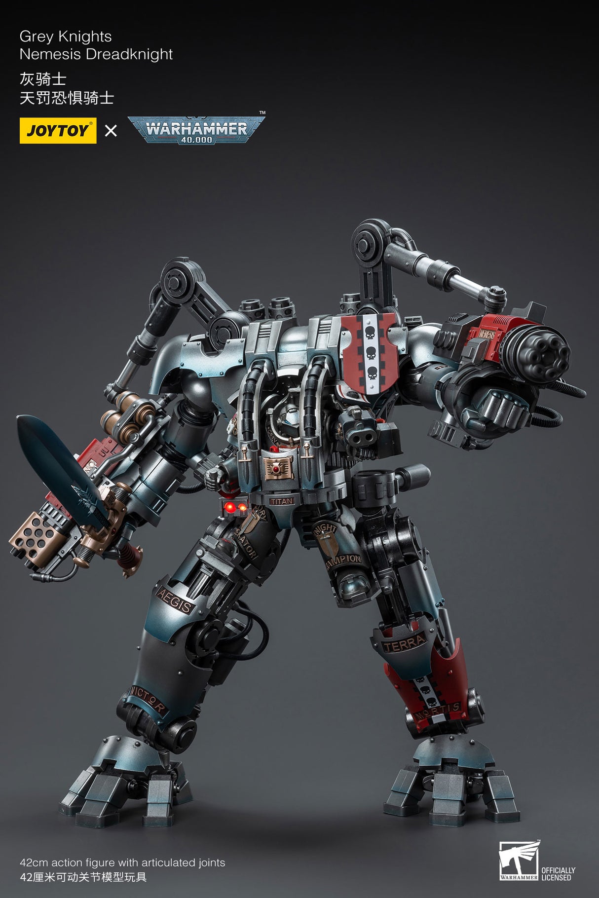 JOYTOY JT6434 Warhammer 40k 1: 18 Grey Knights Nemesis Dreadknight ( Including action figure )