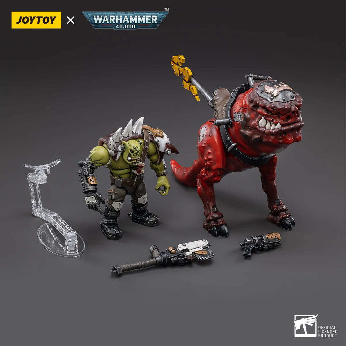 JOYTOY JT3112 Warhammer 40k 1: 18 Orks Squighog Nob On Smasha Squig