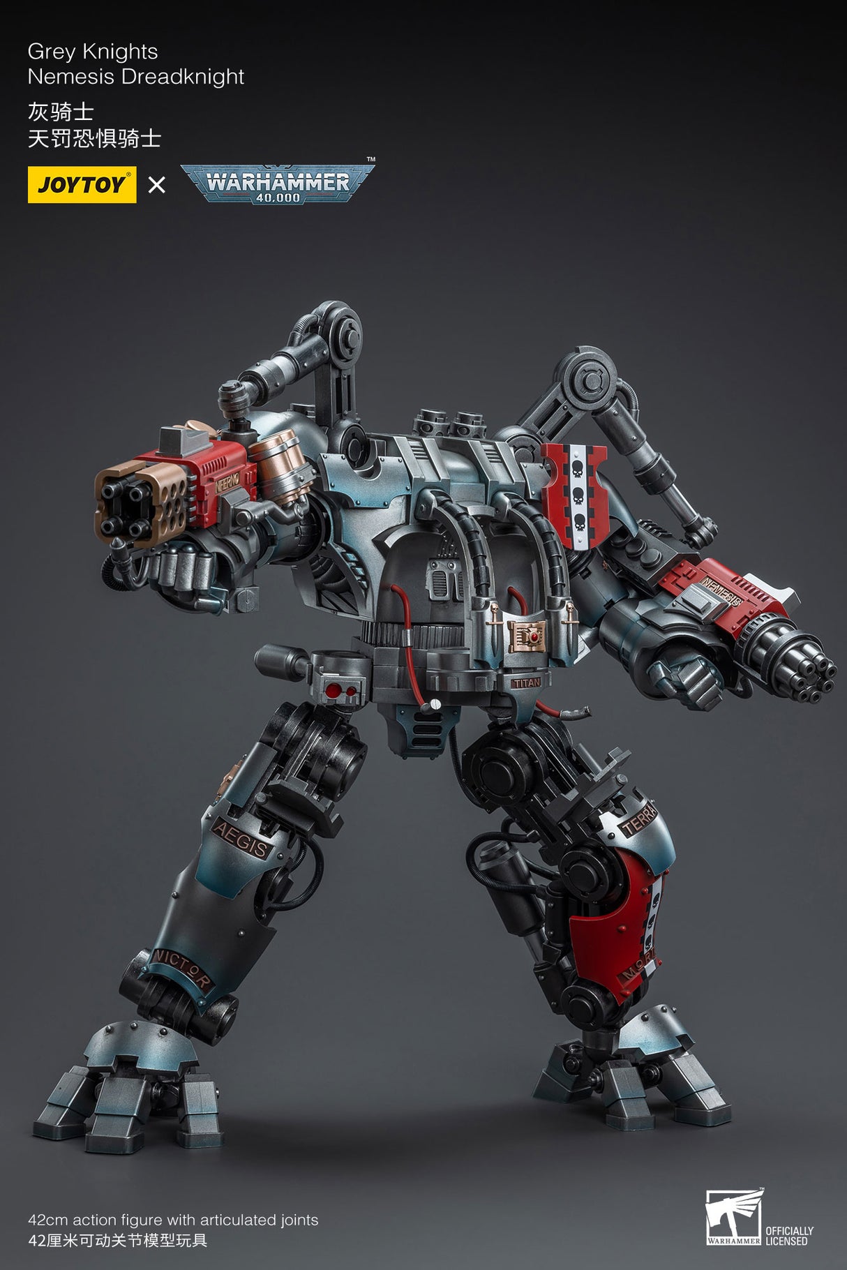 JOYTOY JT6434 Warhammer 40k 1: 18 Grey Knights Nemesis Dreadknight ( Including action figure )