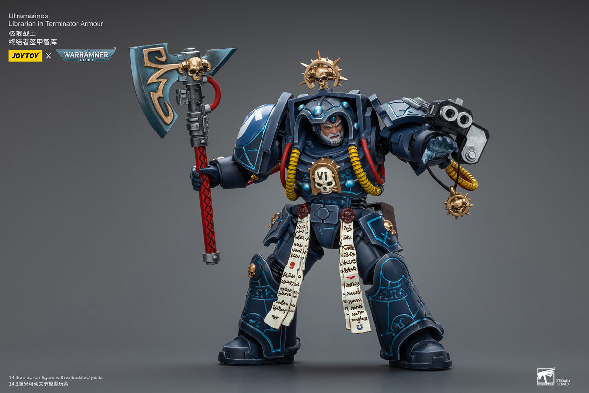 JOYTOY JT9794 Warhammer 40k 1: 18 Ultramarines Librarian in Terminator Armour