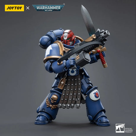 JOYTOY JT4386 Warhammer 40k 1: 18 Ultramarines Intercessor Veteran Sergeant Brother Aeontas