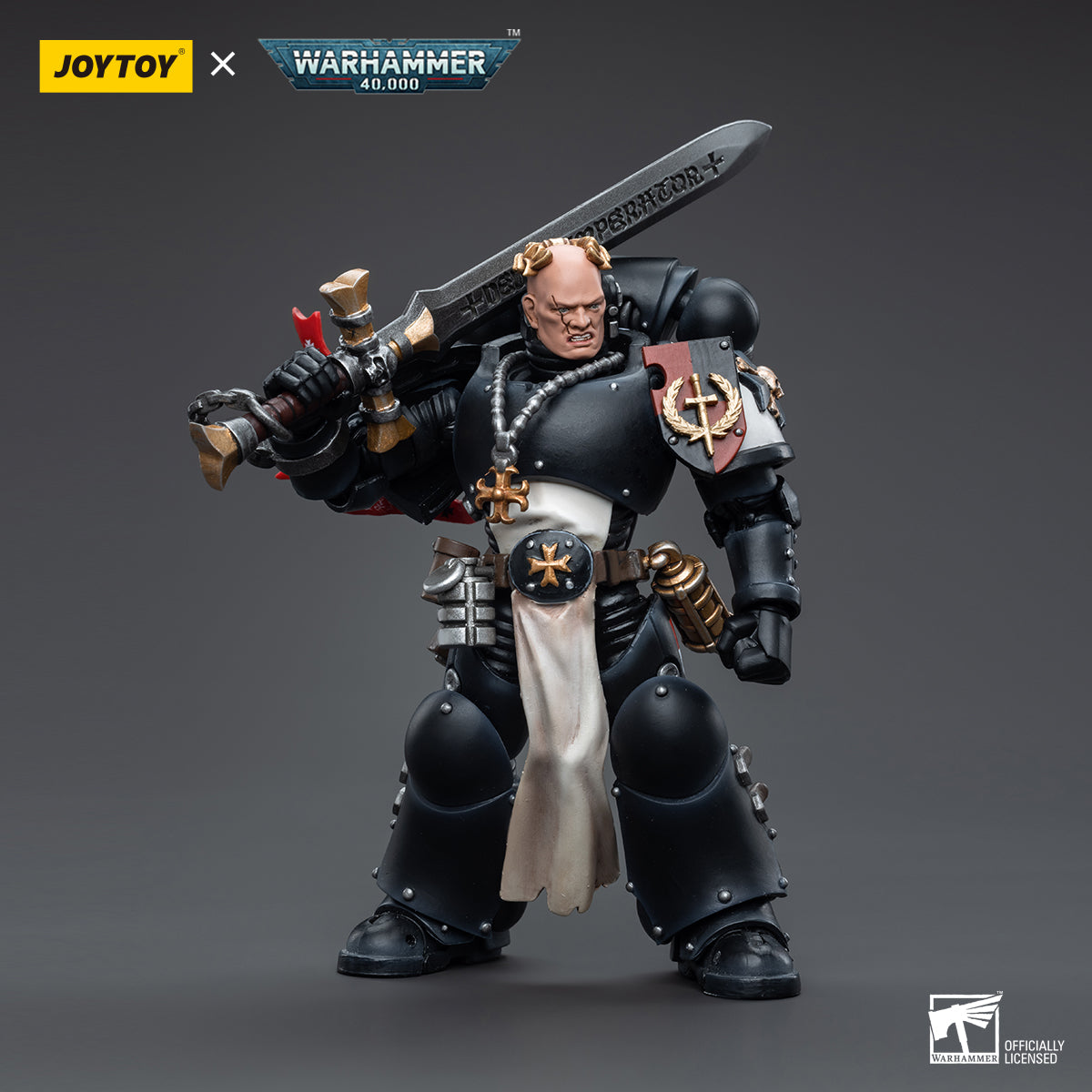 JOYTOY JT6557 Warhammer 40k 1: 18 Black Templars Emperor's Champion Bayard's Revenge