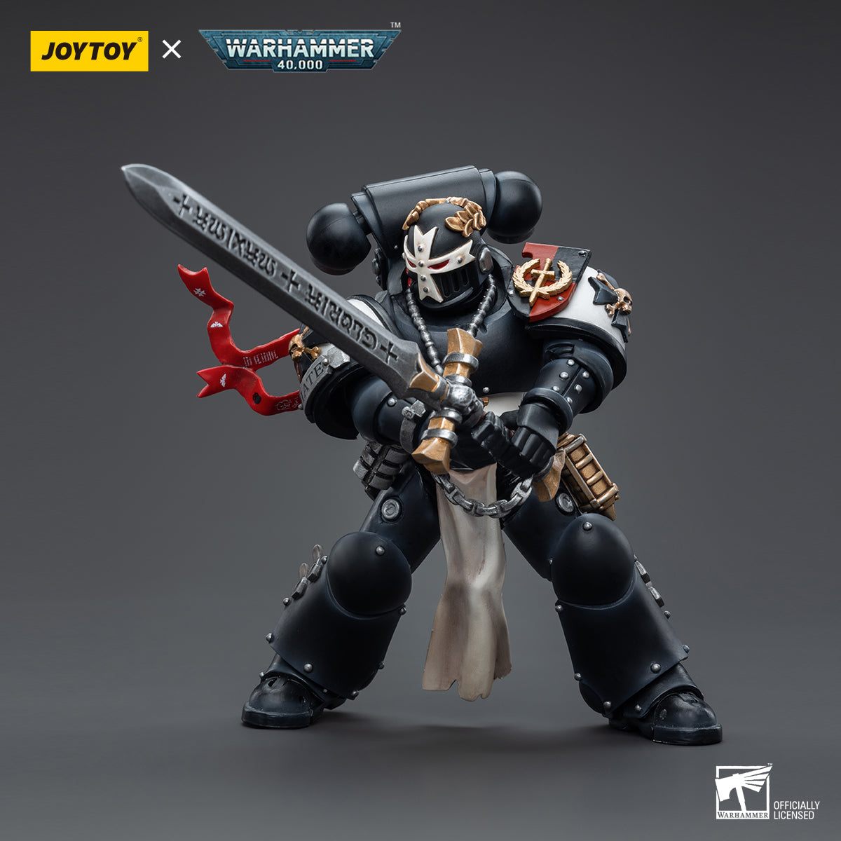 JOYTOY JT6557 Warhammer 40k 1: 18 Black Templars Emperor's Champion Bayard's Revenge