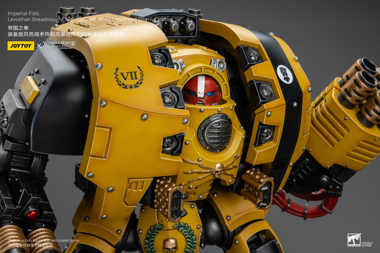 JOYTOY JT9978 Warhammer The Horus Heresy 1: 18 Imperial Fists Leviathan Dreadnought with Cyclonic Melta Lance and Storm Cannon