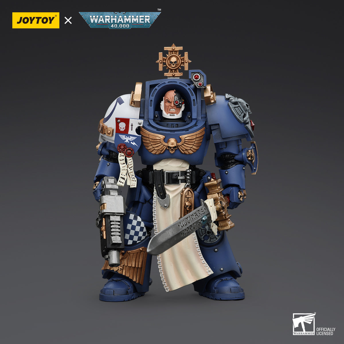 JOYTOY JT4980 Warhammer 40k 1: 18 Ultramarines Captain In Terminator Armour