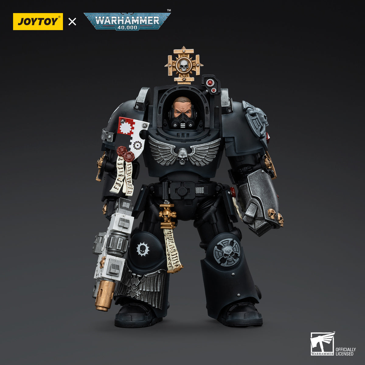 JOYTOY JT5116 Warhammer 40k 1: 18 Iron Hands Captain in Terminator Armour