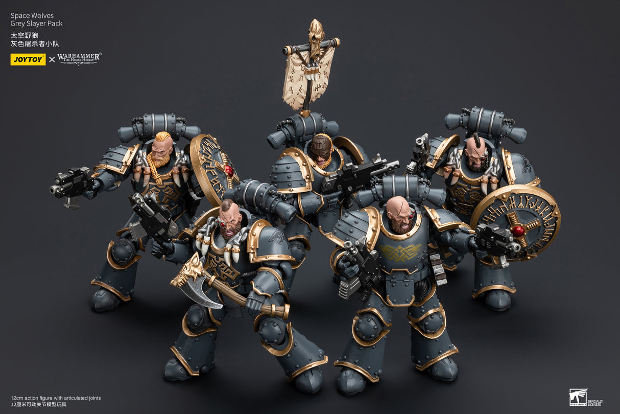 JOYTOY Warhammer The Horus Heresy 1:18 Space Wolves Grey Slayer Pack