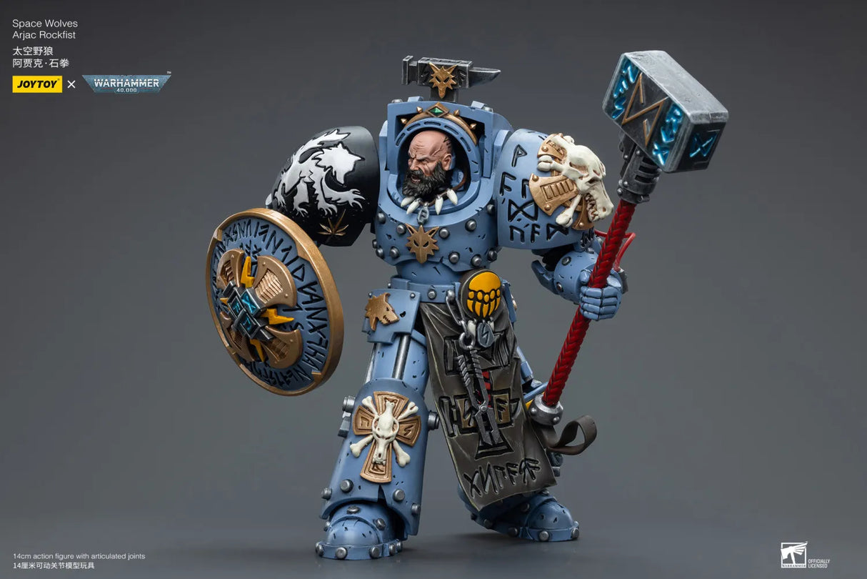 JOYTOY JT6878 Warhammer 40k 1: 18 Space Wolves Arjac Rockfist