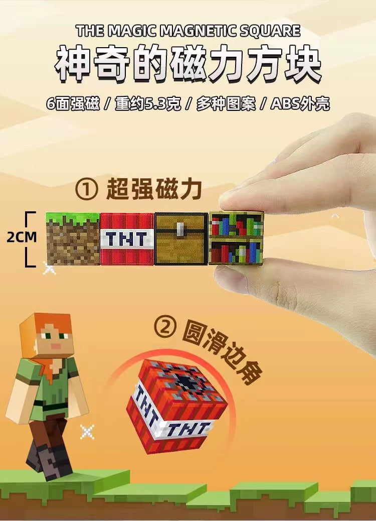 CHAOLELE Minecraft Magnetic Cube T045 There is a mine at home