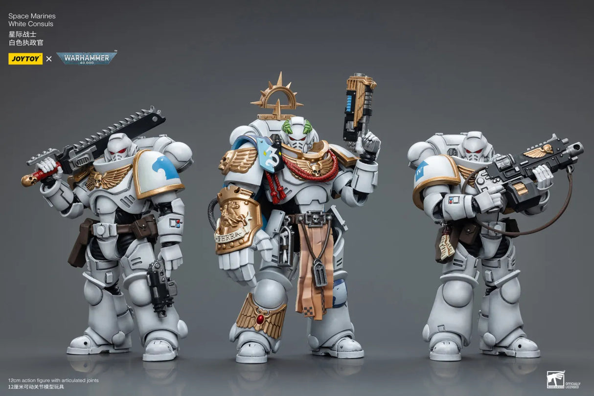 JOYTOY Warhammer 40k 1: 18 Space Marines White Consuls