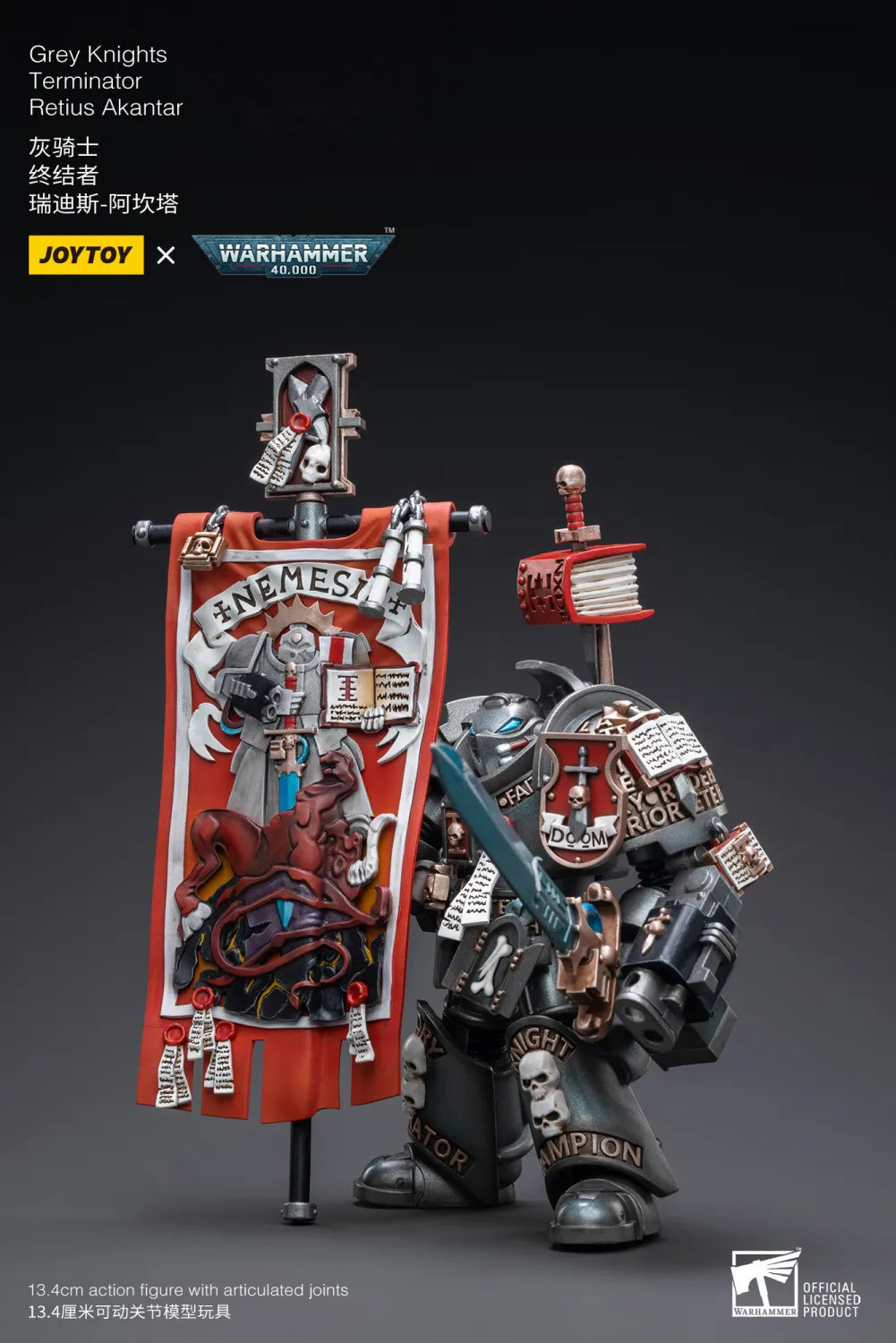 JOYTOY Warhammer 40k 1: 18 Grey Knights Terminator