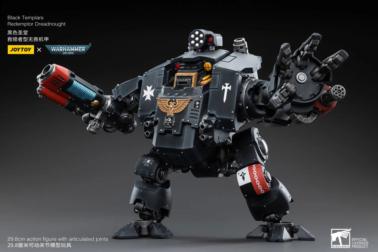 JOYTOY JT3778 Warhammer 40k 1: 18 Black Templars Redemptor Dreadnought